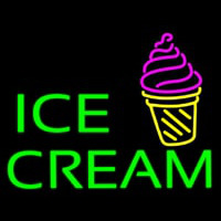 Ice Cream Cone Image Neon Sign