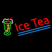 Ice Tea Logo Neon Sign