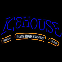 Icehouse Plank Road Brewery Blue Beer Sign Neon Sign