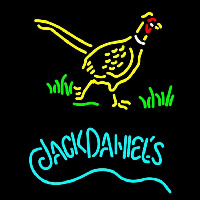 Jack Daniels and Pheasant Logo Neon Sign