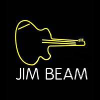 Jim Beam Guitar Neon Sign