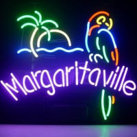 Jimmy Buffett Margaritaville Paradise Parrot Neon Sign