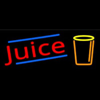 Juice With Glass Neon Sign