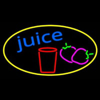 Juice With Glass Neon Sign