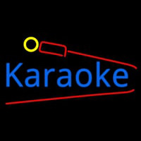 Karaoke And Microphone Neon Sign