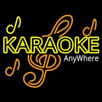 Karaoke Anywhere Neon Sign