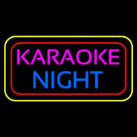 Karaoke Night Colorful Neon Sign