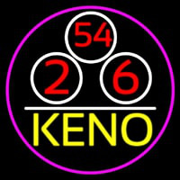 Keno With Ball 3 Neon Sign