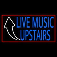 Live Music Upstairs Neon Sign