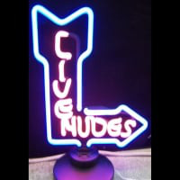 Live Nudes Arrow Desktop Neon Sign