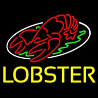 Lobster Block With Logo Neon Sign