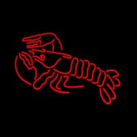 Lobster Logo Red Neon Sign