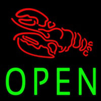 Lobster Open Block Neon Sign
