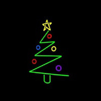 Logo Christmas Tree Neon Sign