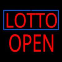 Lotto Block Open Neon Sign