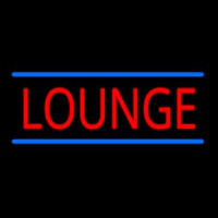Lounge With Blue Lines Neon Sign