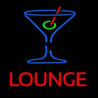 Lounge With Martini Glass Neon Sign