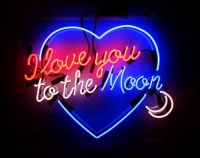 Love you to the moon and back Neon Sign