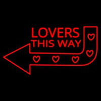 Lovers This Way Neon Sign