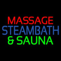 Massage Steam Bath And Sauna Neon Sign