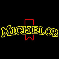Michelob Double Stroke Name Red Ribbon Beer Sign Neon Sign