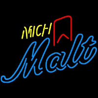 Michelob Mich Malt Red Ribbon Neon Sign