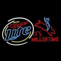 Miller Lite Bullrider Neon Sign