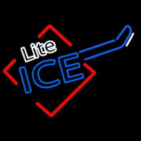 Miller Lite Ice Cube Guitar Neon Sign
