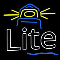 Miller Lite Lighthouse Beer Neon Sign