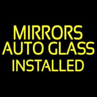 Mirror Auto Glass Installed Neon Sign