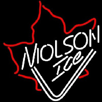 Molson Ice Mapleleaf Neon Sign