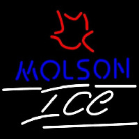 Molson Ice Small Maple Leaf Neon Sign