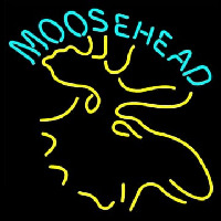 Moose Head Logo Neon Sign