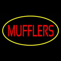 Mufflers Yellow Oval Neon Sign