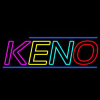 Multi Color Keno Border 3 Neon Sign