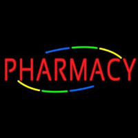 Multi Colored Deco Style Pharmacy Neon Sign