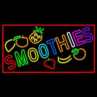 Multi Colored Double Stroke Smoothies Neon Sign