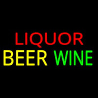 Multi Colored Liquor Beer Wine Neon Sign