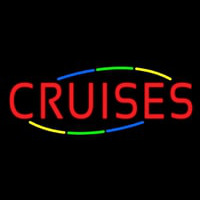 Multicolored Deco Style Cruises Neon Sign