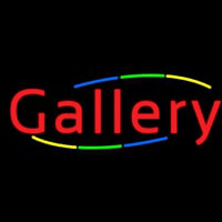 Multicolored Deco Style Gallery Neon Sign