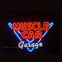 Muscle Car Garage Neon Sign