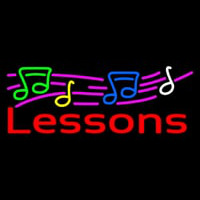 Music Lessons 1 Neon Sign