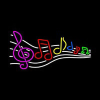 Music Notes 1 Neon Sign