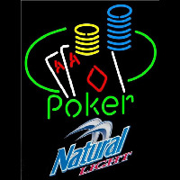 Natural Light Poker Ace Coin Table Beer Sign Neon Sign
