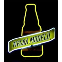 Negra Modelo Dark Beer Bottle Neon Sign