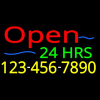 Open 24 Hrs Neon Sign