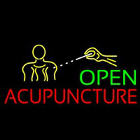 Open Acupuncture Logo Neon Sign
