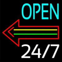 Open Arrow Neon Sign