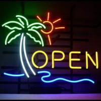 Open Neon Sign