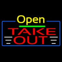 Open Take Out Neon Sign